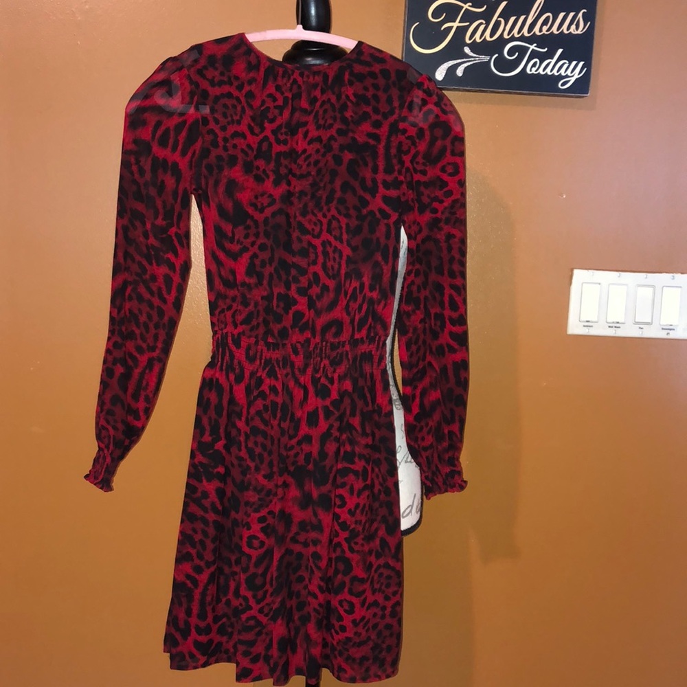 Michael Kors Red/Black Dress XXS